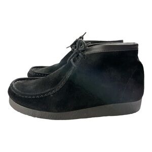 Hunkers Wallabees Style Black Suede Shoes. Size 11 Made in Spain